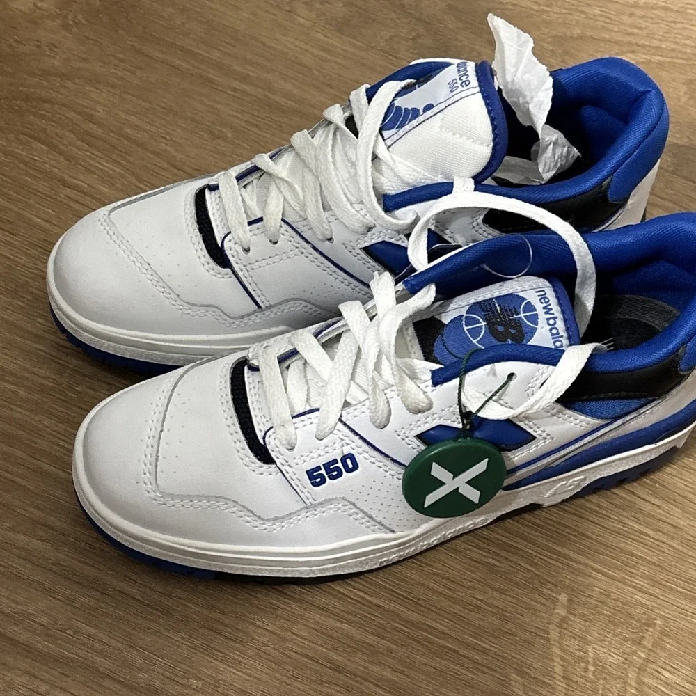 New‎ Balance 550 White Blue BB550SN1 Men's SZ 5.5 New W/O Box